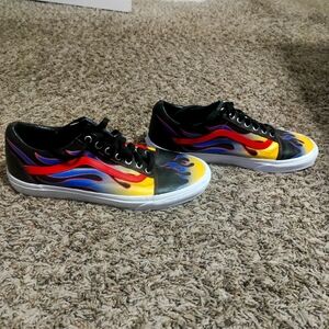 Vans Old SkoolRacer Black Red size 10.5 men 12 women - Black, Red, Yello…